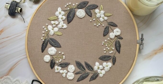 tissu debuter broderie