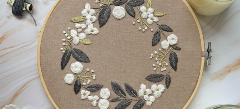 tissu debuter broderie